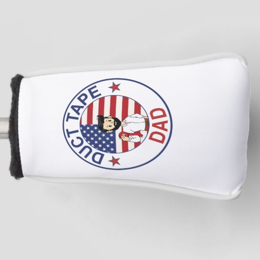 Duct Tape Dad - Golfkopfhaube (Version 2) Golf Headcover (Vorderseite)
