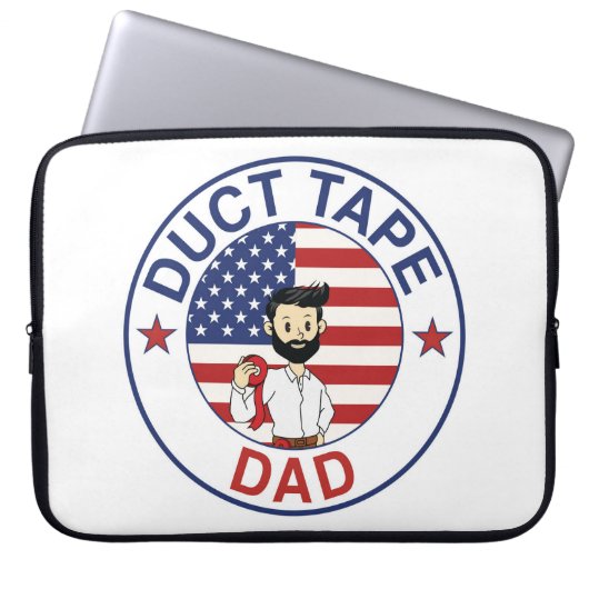 Duct Tape Dad - Laptop-Hülle Laptopschutzhülle (Vorderseite)