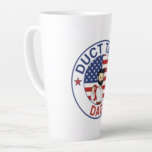 Duct Tape Dad - Latte Mug Milchtasse (Linke Ecke)