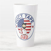 Duct Tape Dad - Latte Mug Milchtasse (Vorderseite)