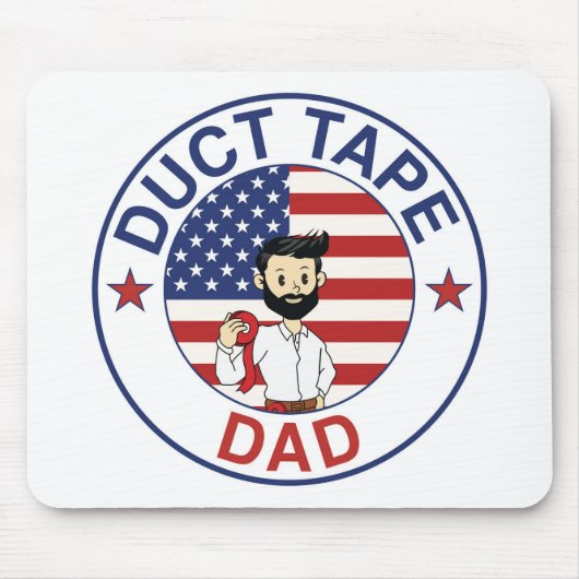 Duct Tape Dad - Mauspad (Vorne)