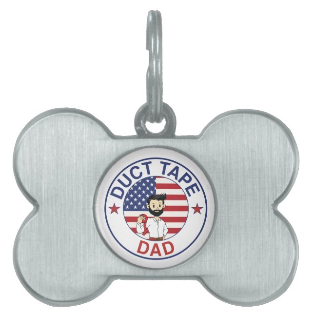 Duct Tape Dad - Pet Tag Tiermarke (Vorderseite)