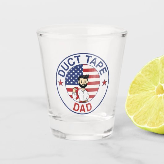 Duct Tape Dad - Shot glass Schnapsglas (Vorderseite)