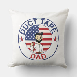 Duct Tape Dad - Throw Pillow (Square) Kissen