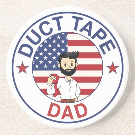 Duct Tape Dad - Untersetzer (Vorne)