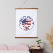 Duct Tape Dad - Wall Tapestry Wandteppich Mit Holzrahmen (Schlafzimmer)