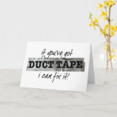 Duct Tape Fix It Spaß Karte (Gelbe Blume)