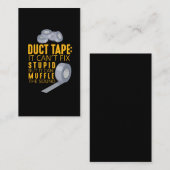 Duct Tape kann nicht reparieren Stupid Sarcasm Han Visitenkarte (Vorne/Hinten)