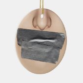 Duct Tape Mouth Keramik Ornament (Rechts)