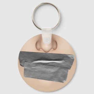 Duct Tape Mouth Key Ring Schlüsselanhänger
