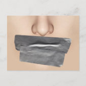 Duct Tape Mouth Postkarte (Vorderseite)