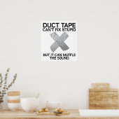 Duct Tape Muffle Stupid Funny Poster (Küche)