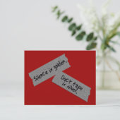 Duct Tape Postcard Postkarte (Stehend Vorderseite)