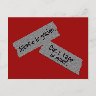 Duct Tape Postcard Postkarte