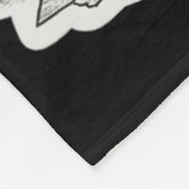 Duct Tape Skeleton Funny Sarcastic Halloween Fleecedecke (Ecke)