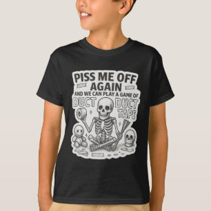 Duct Tape Skeleton Funny Sarcastic Halloween T-Shirt