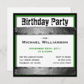 Duct Tape Square - Einladungen zum Geburtstag von (Vorne/Hinten)