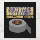 Ducteband kann nicht gestochen scharf reparieren weinetikett (Einzelnes Label)