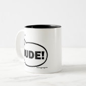 DUDE-1 ZWEIFARBIGE TASSE (Vorderseite Links)