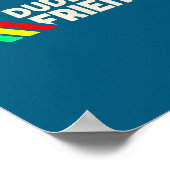 Dude I Said Friendly Funny Gamer Saying Men Women Poster (Ecke)