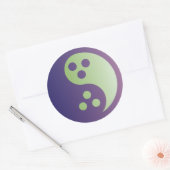 Dudeism Yin Yang Sticker (großer Kreis) (Umschlag)