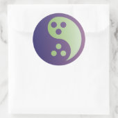 Dudeism Yin Yang Sticker (großer Kreis) (Tasche)