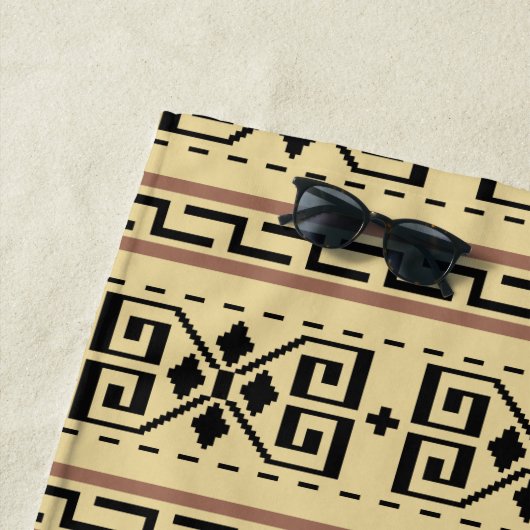 Dudeismus Cowian Pattern Beach Handtuch (Beispiel)