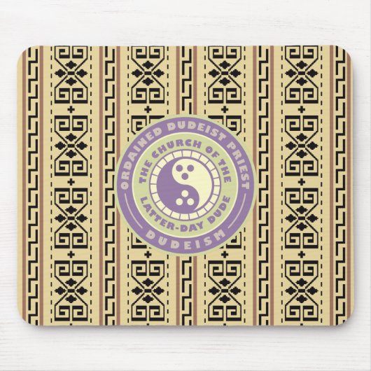Dudeismus Ordentlicher Dudeist Priester Mousepad (Vorne)