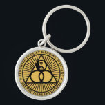 Dudeist Wedding Offizieller Schlüsselanhänger<br><div class="desc">Nimm dieses Abzeichen mit,  wenn du deine Schlüssel packst. Zum Spaß oder um anderen lassen wissen,  dass du da draußen bist,  um den Leuten dabei zu helfen,  getroffen zu werden.</div>