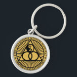 Dudeist Wedding Offizieller Schlüsselanhänger<br><div class="desc">Nimm dieses Abzeichen mit,  wenn du deine Schlüssel packst. Zum Spaß oder um anderen lassen wissen,  dass du da draußen bist,  um den Leuten dabei zu helfen,  getroffen zu werden.</div>