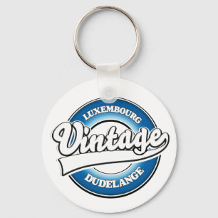 Dudelange Luxemburg Vintage Style Logo Schlüsselanhänger