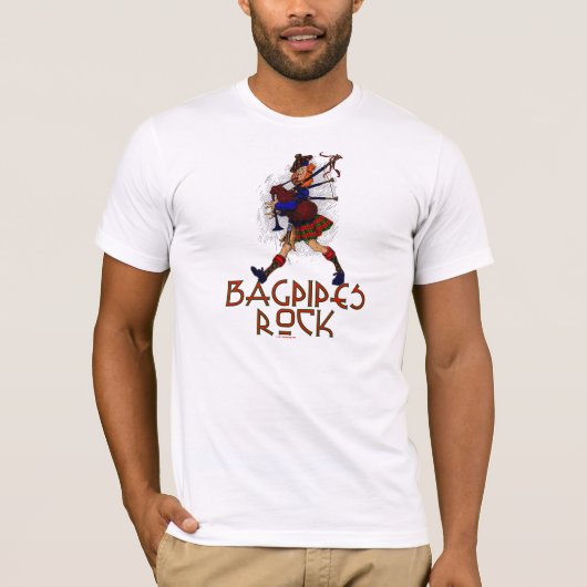 Dudelsack-Felsen! T-Shirt (Vorderseite)