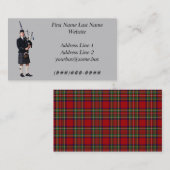 Dudelsack-Musiker Visitenkarte (Vorne/Hinten)