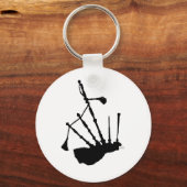 Dudelsack Silhouette Schlüsselanhänger (Vorderseite)
