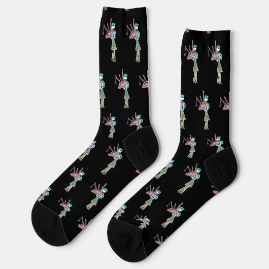 Dudelsack spielen socken (Linkes Detail)