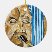 Dudelsackpfeifer Keramik Ornament (Hinten)