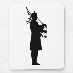 Dudelsackpfeifer-Silhouette Mousepad