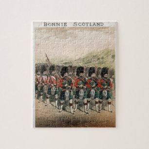 Dudelsackspieler Bonnies Schottland Puzzle