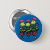 Dudelsackspieler für Burns-Supper schottisch Button (Vorne & Hinten)