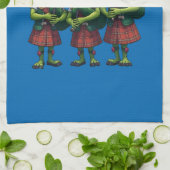 Dudelsackspieler für Burns Supper Schottisch Geschirrtuch (Gefaltet)