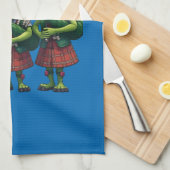 Dudelsackspieler für Burns Supper Schottisch Geschirrtuch (Viertel Falte)