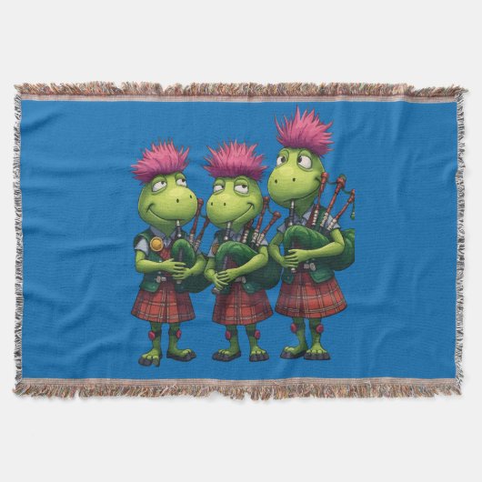 Dudelsackspieler für Burns Supper Schottland Decke (Vorderseite)