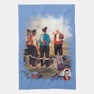 Dudelsackspieler/Gaiteiros/Pipers Geschirrtuch