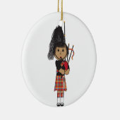 Dudelsackspieler Keramik Ornament (Rechts)