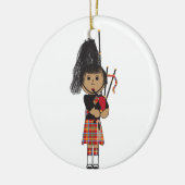 Dudelsackspieler Keramik Ornament (Links)