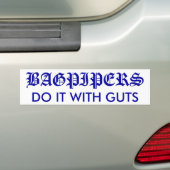 Dudelsackspieler tun es mit autoaufkleber (Auf Auto)