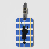 Dudelsackspielertartan-Gepäckanhänger Gepäckanhänger (Vorderseite Vertikal)