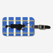 Dudelsackspielertartan-Gepäckanhänger