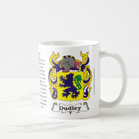 Dudley Familien-Wappen Tasse (Rechts)