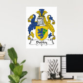 Dudley Familienwappen Poster (Heimbüro)